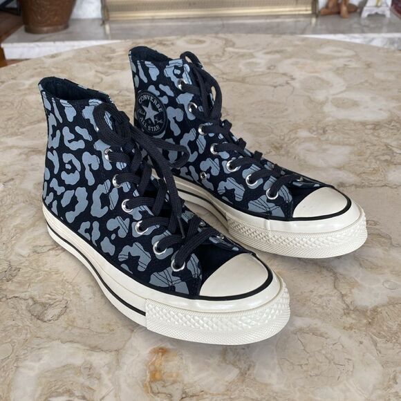 Converse Chuck 70 Reflective Leopard Hi Top Sneakers - Picture 2 of 14